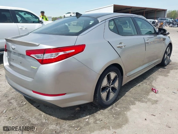 2012 Kia Optima Hybrid with VIN KNAGM4AD7C5032069, listed as a IAAI auction lot 41905979 with 96,842 mi miles. Bid and sale history available at carsss.com. Image 4.