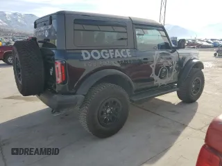 2023 Ford Bronco with VIN 1FMDE5CP4PLA96759, listed as a Copart auction lot 42712895 with 30,153 mi miles and Salvage Title. Bid and sale history available at carsss.com. Image 3.