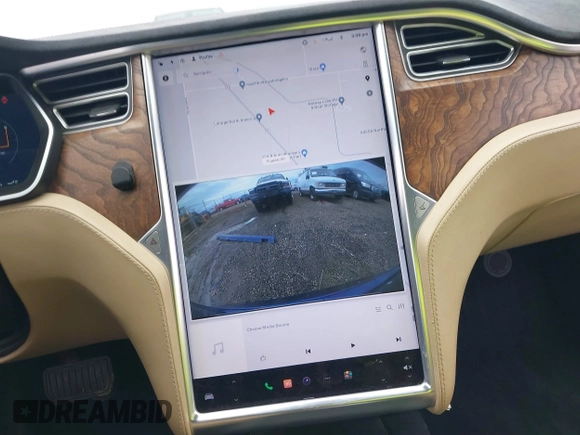 2017 Tesla Model S 100D with VIN 5YJSA1E25HF184502, listed as a IAAI auction lot 41834310 with 92,887 mi miles and . Bid and sale history available at DreamBid. Image 19.