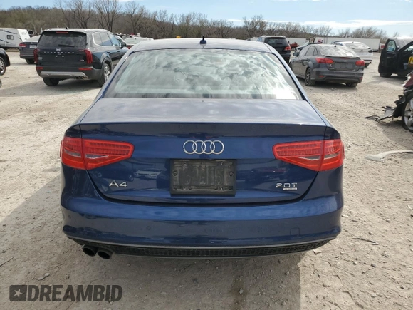 2015 Audi A4 Premium Plus with VIN WAUFFAFL9FN010549, listed as a Copart auction lot 50623025 with 183,602 mi miles and Salvage Title. Bid and sale history available at carsss.com. Image 6.
