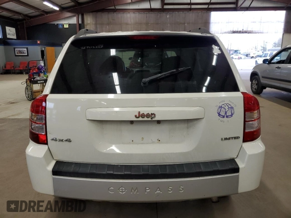 2007 Jeep Compass Limited with VIN 1J8FF57W97D103588, listed as a Copart auction lot 41534315 with 132,296 mi miles and Salvage Title. Bid and sale history available at carsss.com. Image 6.