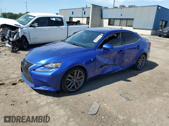 2015 Lexus IS 350 with VIN JTHCE1D22F5009910, listed as a Copart auction lot 58900054 with 107,331 mi miles and Clean Title. Bid and sale history available at DreamBid. Image 1.