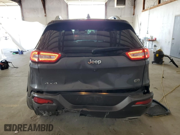 2018 Jeep Cherokee Overland with VIN 1C4PJMJXXJD594749, listed as a Copart auction lot 56049145 with 178,471 mi miles and Salvage title. Bid and sale history available at DreamBid. Image 6.