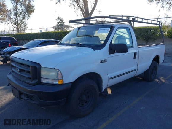 2004 Ford Super Duty F-250 XL with VIN 1FTNF20L54EC99861, listed as a IAAI auction lot 41301229 with 320,407 mi miles. Bid and sale history available at carsss.com. Image 17.