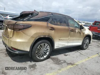 2021 Lexus RX 450h with VIN 2T2JGMDA7MC059046, listed as a Copart auction lot 55775225 with 8,085 mi miles and Salvage title. Bid and sale history available at DreamBid. Image 3.