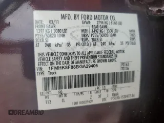 2011 Ford Explorer Limited with VIN 1FMHK8F88BGA29406, listed as a Copart auction lot 60632465 with 148,584 mi miles and Salvage title. Bid and sale history available at DreamBid. Image 13.