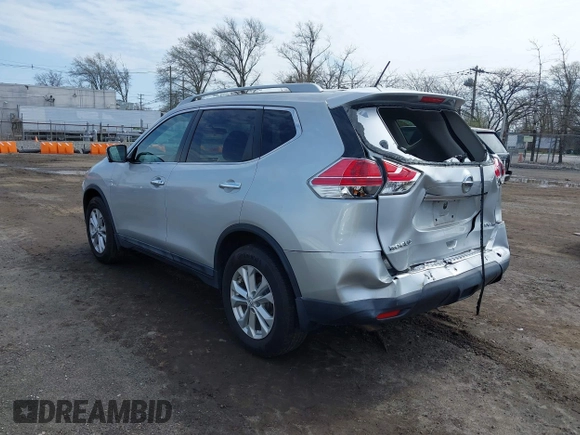 2015 Nissan Rogue SL with VIN 5N1AT2MV7FC764959, listed as a IAAI auction lot 41997813 with 37,129 mi miles and . Bid and sale history available at carsss.com. Image 3.