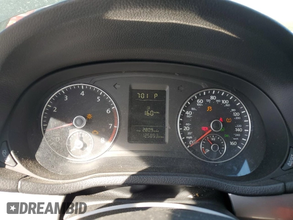 2014 Volkswagen Passat S with VIN 1VWAS7A35EC043347, listed as a Copart auction lot 49770115 with 125,893 mi miles and Salvage Title. Bid and sale history available at carsss.com. Image 9.