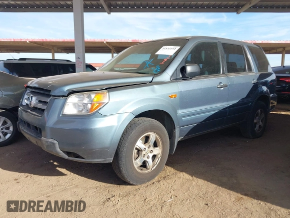 2006 Honda Pilot LX with VIN 2HKYF18146H546803, listed as a IAAI auction lot 41533192 with 218,754 mi miles. Bid and sale history available at carsss.com. Image 2.