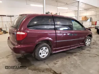 2002 Dodge Caravan SE with VIN 1B4GP24392B727068, listed as a Copart auction lot 69099514 with 0 mi miles and Salvage Title. Bid and sale history available at carsss.com. Image 3.
