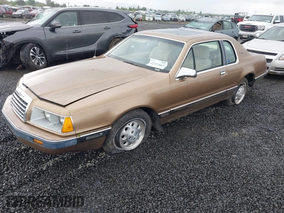 1985 Ford Thunderbird with VIN 1FABP46F2FH175017, listed as a IAAI auction lot 42222867 with 77,911 mi miles and . Bid and sale history available at DreamBid. Image 2.
