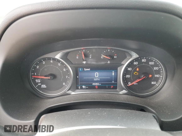 2021 GMC Terrain SLE with VIN 3GKALTEV7ML370442, listed as a Copart auction lot 44411905 with 45,353 mi miles and Salvage Title. Bid and sale history available at carsss.com. Image 9.