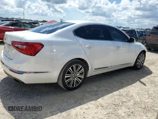 2015 Kia Cadenza Premium with VIN KNALN4D7XF5195899, listed as a Copart auction lot 74051464 with 87,339 mi miles and Salvage Title. Bid and sale history available at carsss.com. Image 3.