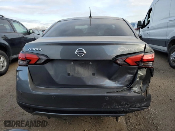 2021 Nissan Versa S with VIN 3N1CN8DV4ML908353, listed as a Copart auction lot 82353224 with 58,893 mi miles and Salvage Title. Bid and sale history available at carsss.com. Image 6.
