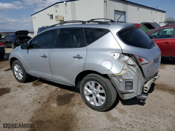 2012 Nissan Murano SL with VIN JN8AZ1MU4CW104560, listed as a Copart auction lot 51318235 with 125,928 mi miles and Salvage Title. Bid and sale history available at carsss.com. Image 2.