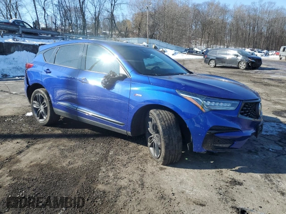 2019 Acura RDX w/A-Spec Pkg with VIN 5J8TC2H66KL014562, listed as a Copart auction lot 89372745 with 32,149 mi miles and Salvage title. Bid and sale history available at DreamBid. Image 4.