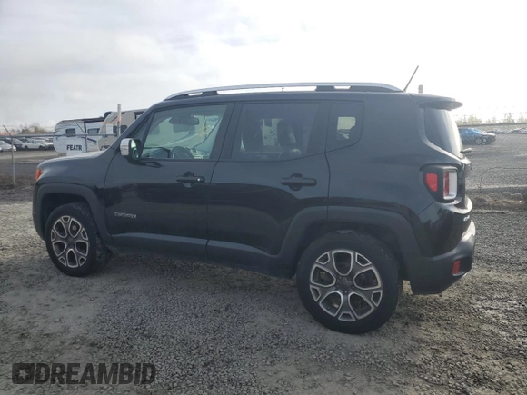 2017 Jeep Renegade Limited with VIN ZACCJBDB9HPE49331, listed as a Copart auction lot 50062075 with 169,533 mi miles and Clean title. Bid and sale history available at DreamBid. Image 2.