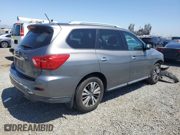 2017 Nissan Pathfinder SL with VIN 5N1DR2MM4HC654523, listed as a Copart auction lot 57589525 with 116,626 mi miles and Salvage title. Bid and sale history available at DreamBid. Image 3.