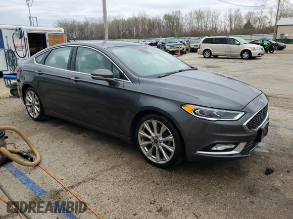 2017 Ford Fusion Titanium with VIN 3FA6P0K92HR290860, listed as a Copart auction lot 52030785 with 100,349 mi miles and Salvage Title. Bid and sale history available at carsss.com. Image 4.