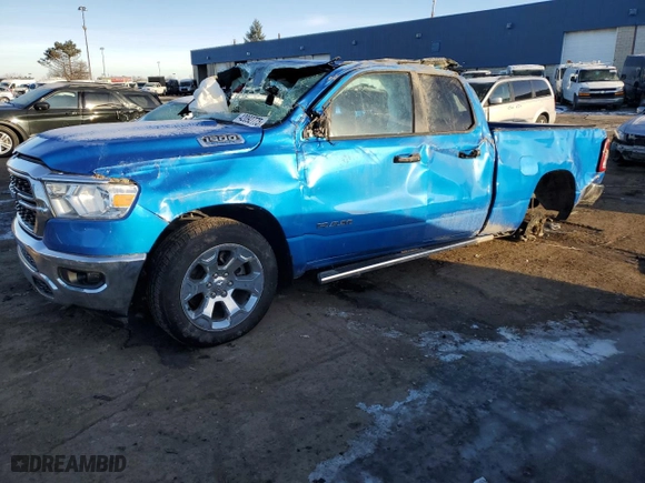 2023 Ram 1500 Big Horn with VIN 1C6RRFBG0PN567260, listed as a Copart auction lot 42092775 with 16,860 mi miles and Non Repairable. Bid and sale history available at carsss.com. Image 1.