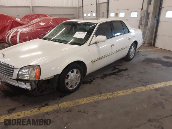 2005 Cadillac DeVille z VIN 1G6KD54YX5U247443, wystawiony jako IAAI lot #41468918 z przebiegiem 114 231 mil mil oraz . Historia ofert i sprzedaży dostępna na DreamBid. Obrazek 2.