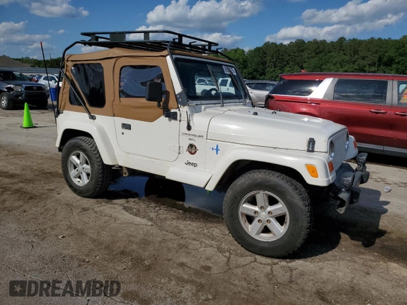 2000 Jeep Wrangler Sahara with VIN 1J4FA59S8YP721771, listed as a Copart auction lot 56924475 with 175,456 mi miles and Clean title. Bid and sale history available at DreamBid. Image 4.