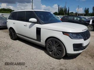 2021 Land Rover Range Rover with VIN SALGR2SUXMA427503, listed as a Copart auction lot 70847404 with 48,501 mi miles and Salvage title. Bid and sale history available at DreamBid. Image 4.