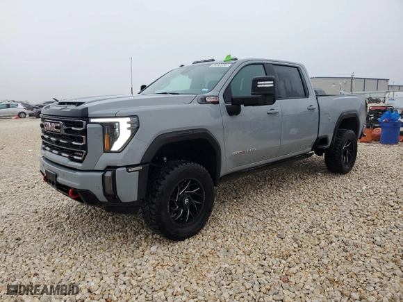 2024 GMC Sierra 3500HD AT4 with VIN 1GT49VEY3RF409302, listed as a Copart auction lot 42830525 with 8,948 mi miles and Clean Title. Bid and sale history available at carsss.com. Image 1.
