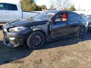 2021 BMW 2 Series M235i xDrive with VIN WBA13AL08M7G66792, listed as a Copart auction lot 43910925 with 38,713 mi miles and Salvage Title. Bid and sale history available at carsss.com. Image 1.
