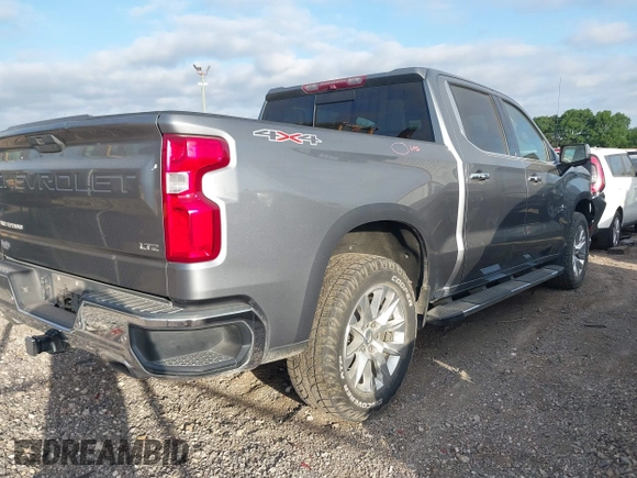 2019 Chevrolet Silverado 1500 LTZ with VIN 1GCUYGEL9KZ166327, listed as a IAAI auction lot 41995645 with 92,897 mi miles and . Bid and sale history available at DreamBid. Image 4.