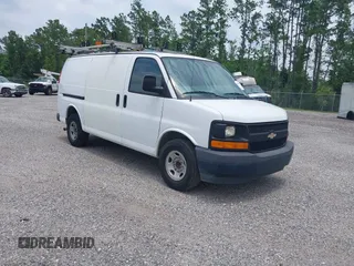 2017 Chevrolet Express Cargo z VIN 1GCWGAFF8H1241284, wystawiony jako IAAI lot #42151973 z przebiegiem 125 711 mil mil oraz . Historia ofert i sprzedaży dostępna na DreamBid. Obrazek 1.