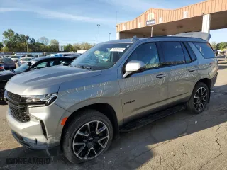 2024 Chevrolet Tahoe RST with VIN 1GNSKRKD2RR223261, listed as a Copart auction lot 73225044 with 10,258 mi miles and Salvage Title. Bid and sale history available at carsss.com. Image 1.