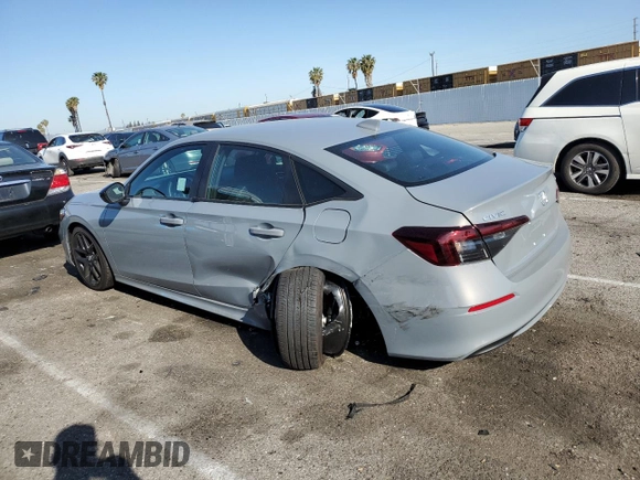 2025 Honda Civic Sedan Sport with VIN 2HGFE2F55SH562664, listed as a Copart auction lot 51850425 with 1,301 mi miles and Salvage Title. Bid and sale history available at carsss.com. Image 2.