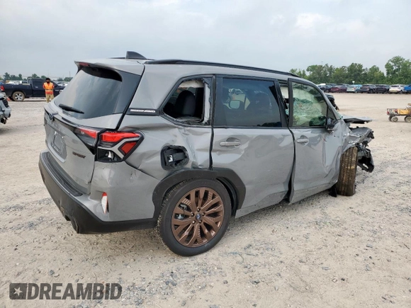 2025 Subaru Forester Special Sports with VIN JF2SLDHCXSH551077, listed as a Copart auction lot 55335325 with 9 mi miles and Salvage title. Bid and sale history available at DreamBid. Image 3.