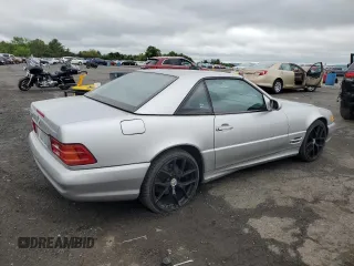 1999 Mercedes-Benz SL 500 with VIN WDBFA68F1XF177603, listed as a Copart auction lot 58983485 with 120,737 mi miles and Salvage title. Bid and sale history available at DreamBid. Image 3.