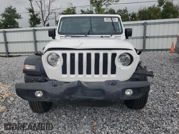 2023 Jeep Wrangler Willys with VIN 1C4HJXDN8PW625204, listed as a Copart auction lot 59328065 with 18,116 mi miles and Salvage title. Bid and sale history available at DreamBid. Image 5.