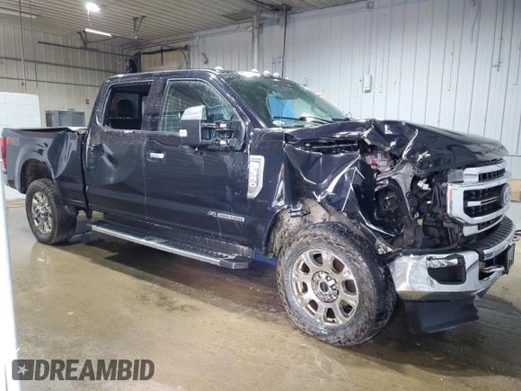 2020 Ford F-350 XL with VIN 1FT8W3BTXLEE40759, listed as a Copart auction lot 54581485 with 81,911 mi miles and Salvage title. Bid and sale history available at DreamBid. Image 4.