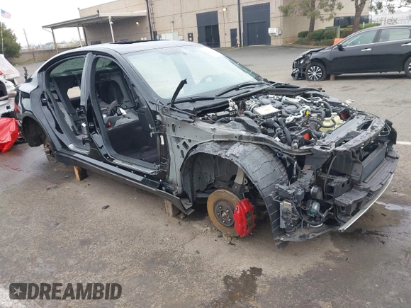 2018 Infiniti Q50 RED SPORT 400 with VIN JN1FV7AR2JM480461, listed as a IAAI auction lot 41731505 with Not Provided miles. Bid and sale history available at carsss.com. Image 1.