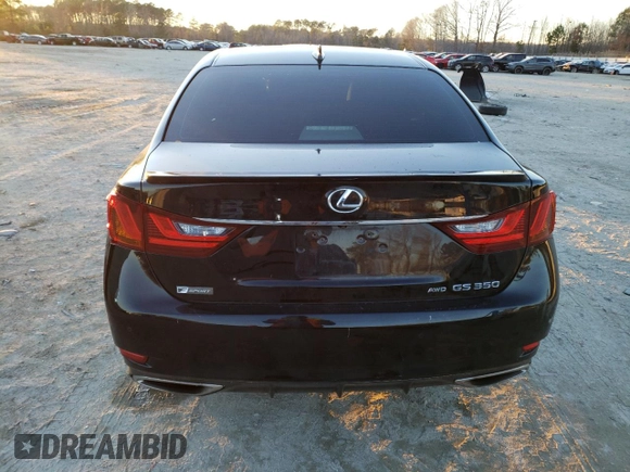 2015 Lexus GS 350 with VIN JTHCE1BL9FA007560, listed as a Copart auction lot 72697332 with 48,073 mi miles. Bid and sale history available at carsss.com. Image 6.