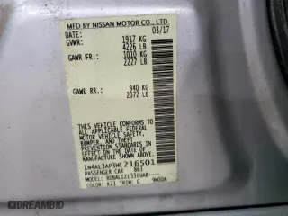 2017 Nissan Altima 2.5 SL with VIN 1N4AL3AP3HC216501, listed as a Copart auction lot 54015515 with 241,171 mi miles and Clean Title. Bid and sale history available at carsss.com. Image 12.