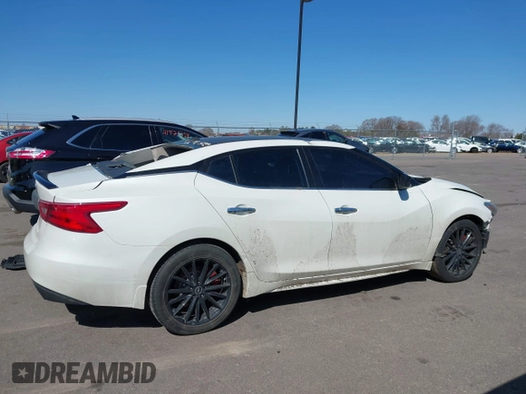 2018 Nissan Maxima SR with VIN 1N4AA6AP7JC407982, listed as a IAAI auction lot 41960196 with 63,969 mi miles. Bid and sale history available at carsss.com. Image 14.
