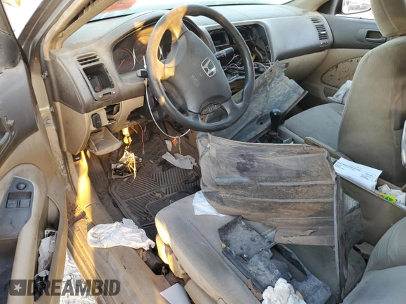 2003 Honda Civic LX with VIN 1HGEM21513L009200, listed as a Copart auction lot 77019464 with Not Provided miles and Salvage Title. Bid and sale history available at DreamBid. Image 8.