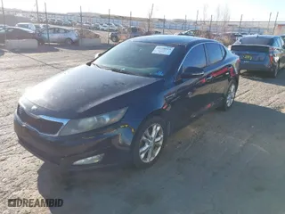 2013 Kia Optima LX with VIN 5XXGM4A72DG141842, listed as a IAAI auction lot 41758919 with 153,114 mi miles. Bid and sale history available at carsss.com. Image 2.