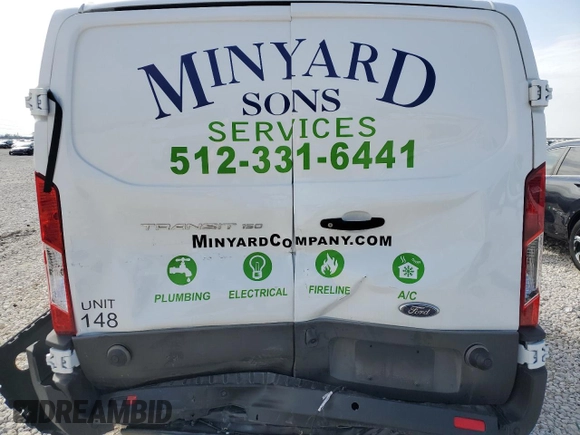 2024 Ford Transit Cargo with VIN 1FTYE1Y85RKA92213, listed as a Copart auction lot 51353935 with 4,645 mi miles and Salvage Title. Bid and sale history available at carsss.com. Image 20.