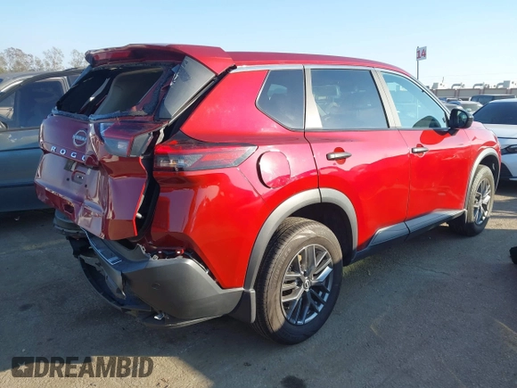 2023 Nissan Rogue S with VIN 5N1BT3AA6PC781815, listed as a IAAI auction lot 41459506 with 37,076 mi miles and . Bid and sale history available at carsss.com. Image 4.
