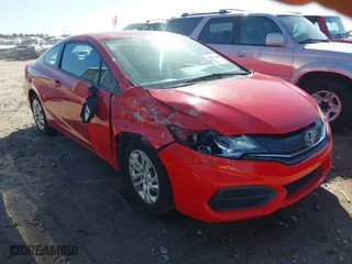 2014 Honda Civic Coupe LX with VIN 2HGFG3B54EH522098, listed as a IAAI auction lot 41807780 with NaN miles. Bid and sale history available at carsss.com. Image 1.