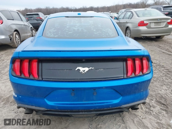 2019 Ford Mustang EcoBoost with VIN 1FA6P8TH4K5132924, listed as a IAAI auction lot 41510890 with 96,361 mi miles and . Bid and sale history available at carsss.com. Image 16.