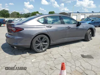 2021 Acura TLX w/A-Spec Package with VIN 19UUB6F51MA001449, listed as a Copart auction lot 61774275 with 83,036 mi miles and Salvage title. Bid and sale history available at DreamBid. Image 3.
