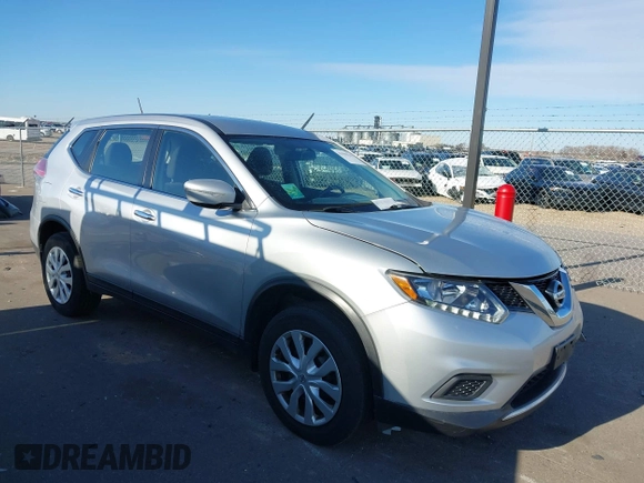 2015 Nissan Rogue S with VIN KNMAT2MV9FP571497, listed as a IAAI auction lot 41985541 with 144,223 mi miles and . Bid and sale history available at DreamBid. Image 1.