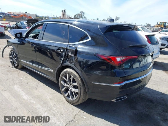 2022 Acura MDX w/Technology Package with VIN 5J8YD9H43NL001430, listed as a IAAI auction lot 41653698 with 41,751 mi miles. Bid and sale history available at carsss.com. Image 3.